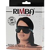 Rimba Bondage Play Augenmaske mit weichem Polster – Leder, Schwarz, verstellbar