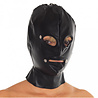 Rimba Bondage Play Leren hoofdmasker – Zwart | Met afneembare oog- en mondstukken