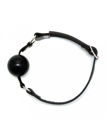 Rimba Bondage Play Rimba – bâillon avec boule en silicone en cuir (44 mm) Rimba Bondage Play Rimba – bâillon avec boule en silicone en cuir (44 mm)