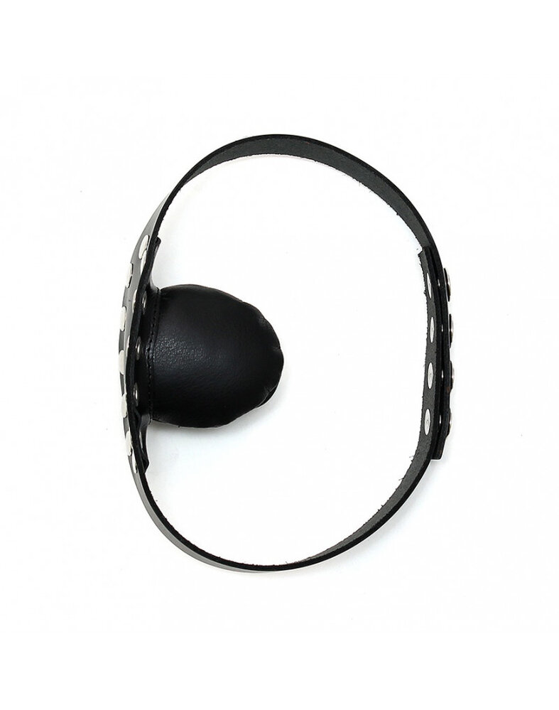 Rimba Bondage Play Mondknevel met leren kussen | Verstelbaar en comfortabel