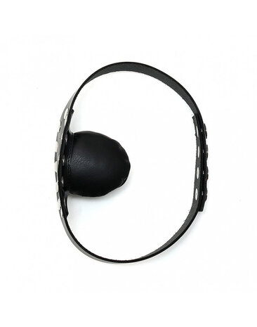 Rimba Bondage Play Mondknevel met leren kussen | Verstelbaar en comfortabel