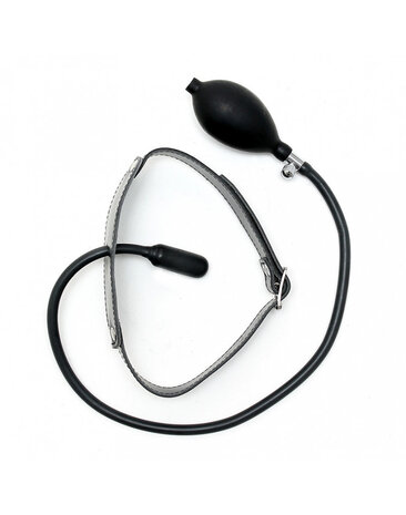 Rimba Bondage Play Mundknebel mit aufblasbarem Ballon | Verstellbares Lederdesign