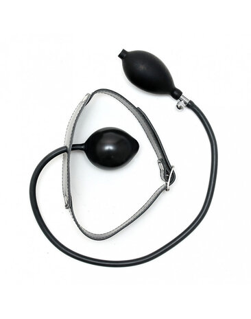 Rimba Bondage Play Rimba mouth gag with inflatable balloon | Adjustable leather design Rimba Bondage Play Rimba mouth gag with inflatable balloon | Adjustable leather design
