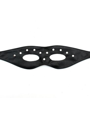 Rimba Bondage Play Rimba Leather Eye Mask - Open Design with Rivets | Adjustable Rimba Bondage Play Rimba Leather Eye Mask - Open Design with Rivets | Adjustable