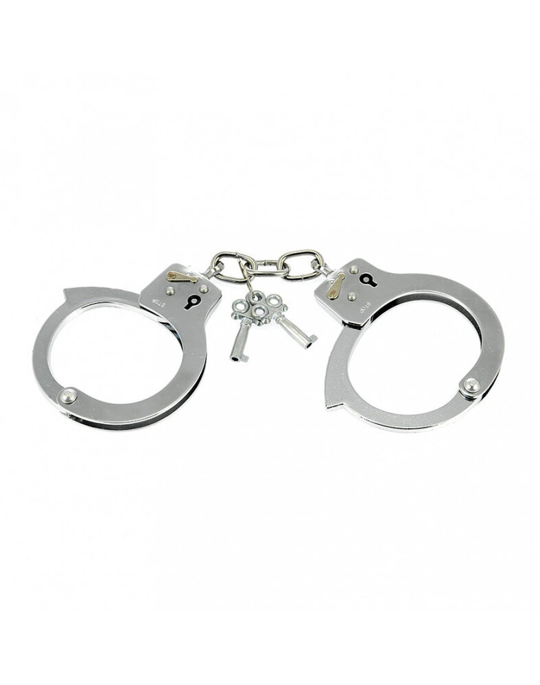 Rimba Bondage Play Rimba Polizeihandschellen aus Metall – Silber | Authentische Fesselspiele