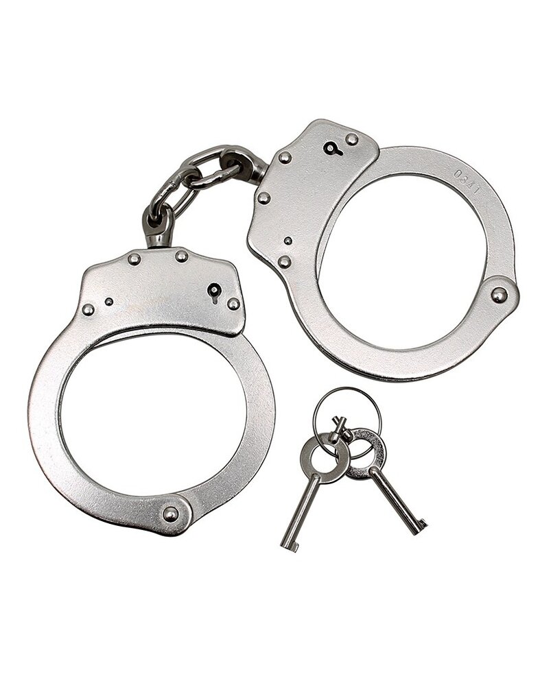 Rimba Bondage Play Rimba Police Handcuffs – Extra Strong | Adjustable & Metal Rimba Bondage Play Rimba Police Handcuffs – Extra Strong | Adjustable & Metal