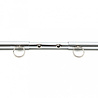 Rimba Bondage Play Enkelbandjes met spreidstang – Verstelbaar 55–85 cm | Echt leer, zilver & zwart Rimba Bondage Play Enkelbandjes met spreidstang – Verstelbaar 55–85 cm | Echt leer, zilver & zwart