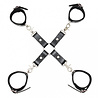 Rimba Bondage Play Hogtie Bondage Set – Echt leer | Hand- en voetboeien incl. kruis