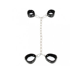 Rimba Bondage Play Arm - ankle cuff combination with chains Rimba Bondage Play Arm - ankle cuff combination with chains