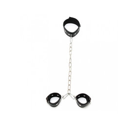 Rimba Bondage Play Neck - handcuffs combination with chains Rimba Bondage Play Neck - handcuffs combination with chains