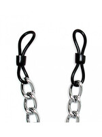 Rimba Bondage Play Rubber Tepelklemmen met Ketting