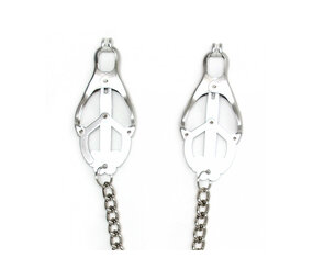 Rimba Bondage Play Nipple clamps with chain Rimba Bondage Play Nipple clamps with chain