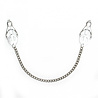 Rimba Bondage Play Borstklemmen met ketting | Sensuele zilverkleurige metaalglans