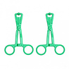 Rimba Bondage Play Borstklemmen zonder ketting – paar | Groen & sexy