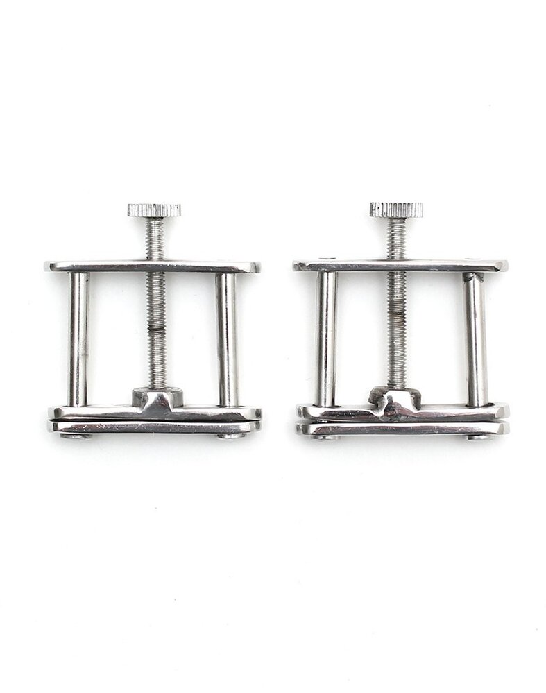 Rimba Bondage Play Rimba – Adjustable Metal Breast Clips | Silver Thrill - Per Pair Rimba Bondage Play Rimba – Adjustable Metal Breast Clips | Silver Thrill - Per Pair