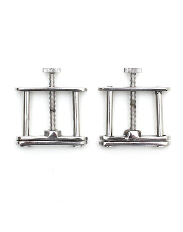 Rimba Bondage Play Rimba – Adjustable Metal Breast Clips | Silver Thrill - Per Pair Rimba Bondage Play Rimba – Adjustable Metal Breast Clips | Silver Thrill - Per Pair