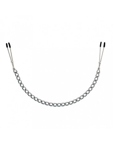Rimba Bondage Play Borstklemmen met ketting | Verstelbaar & sensueel in zilver