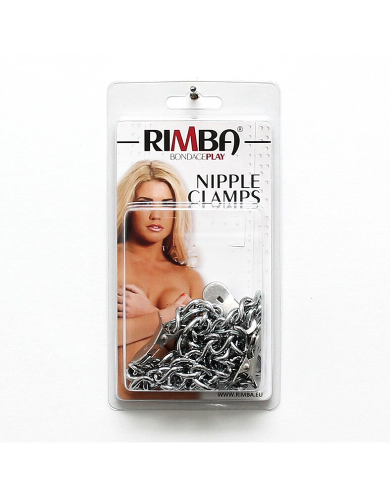 Rimba Bondage Play Nippel- & Schaamlippen-Klammern | Mit Kette in Silber