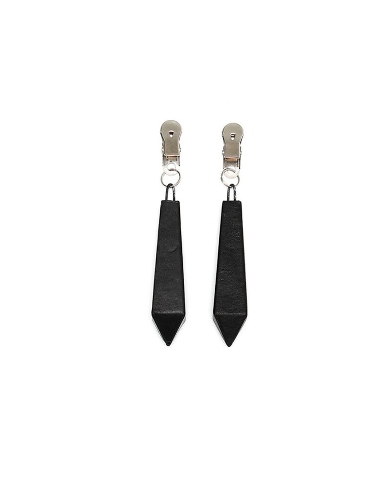Rimba Bondage Play Rimba Weighted Breast Clips - Set of 2 in Black | Selectable weight Rimba Bondage Play Rimba Weighted Breast Clips - Set of 2 in Black | Selectable weight