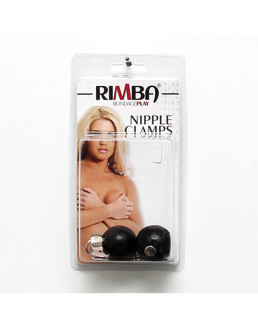 Rimba Bondage Play Rimba – poids boule avec pince (2 x 150 g) | Pour des jeux de plaisir intense