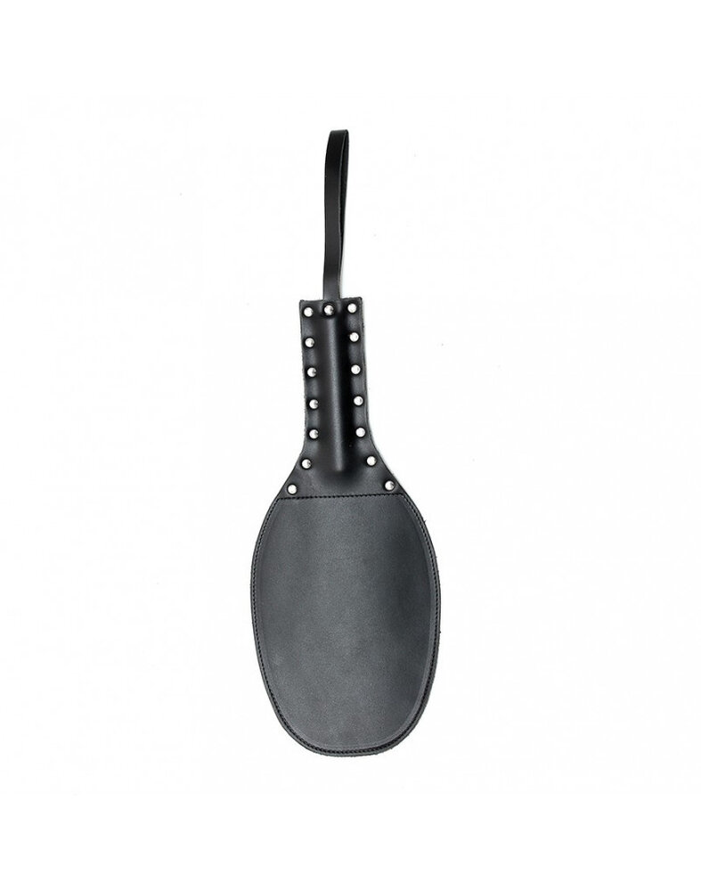 Rimba Bondage Play Paddle whip – 35 cm | Leer & studs voor intens genot Rimba Bondage Play Paddle whip – 35 cm | Leer & studs voor intens genot