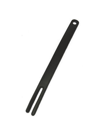 Rimba Bondage Play Lederpeitsche mit Metallkern | 40 cm | Schwarz