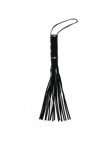 Rimba Bondage Play Rimba whip made of split velor - 50 cm, 19 strands, black