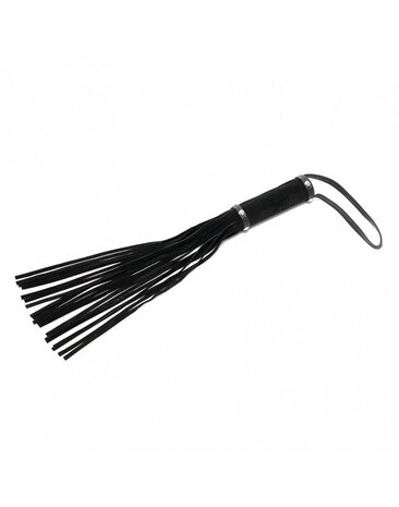 Rimba Bondage Play Rimba whip made of split velor - 50 cm, 19 strands, black