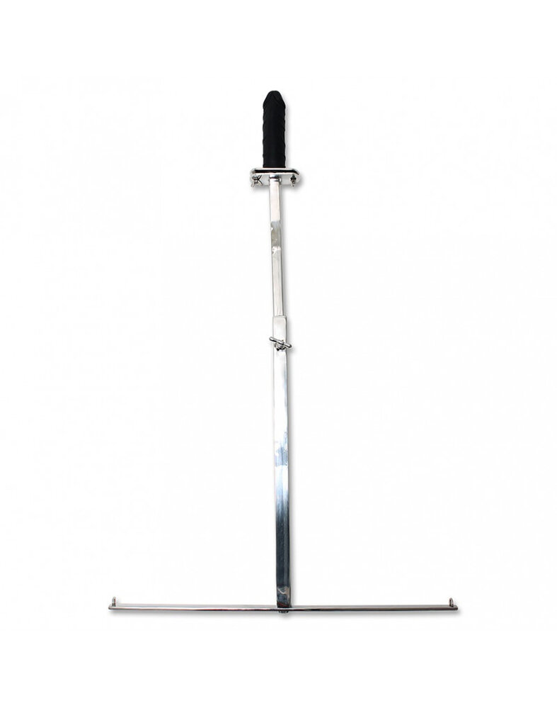 Rimba Bondage Play Metalen spreidstang – Verstelbaar, 60 cm breed, met dildoring – zonder dildo Rimba Bondage Play Metalen spreidstang – Verstelbaar, 60 cm breed, met dildoring – zonder dildo