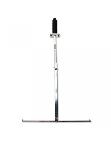 Rimba Bondage Play Rimba Spreizstange aus Metall – Verstellbar, 60 cm breit, mit Dildo-Ring - ohne Dildo Rimba Bondage Play Rimba Spreizstange aus Metall – Verstellbar, 60 cm breit, mit Dildo-Ring - ohne Dildo