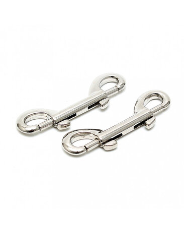 Rimba Bondage Play Rimba Double Musketon Hooks – Silver Pair | For creative bondage games