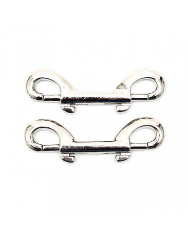 Rimba Bondage Play Rimba Double Musketon Hooks – Silver Pair | For creative bondage games