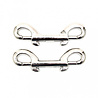 Rimba Bondage Play Doppelte Musketonhaken – Silbernes Paar | Für kreative Fesselspiele