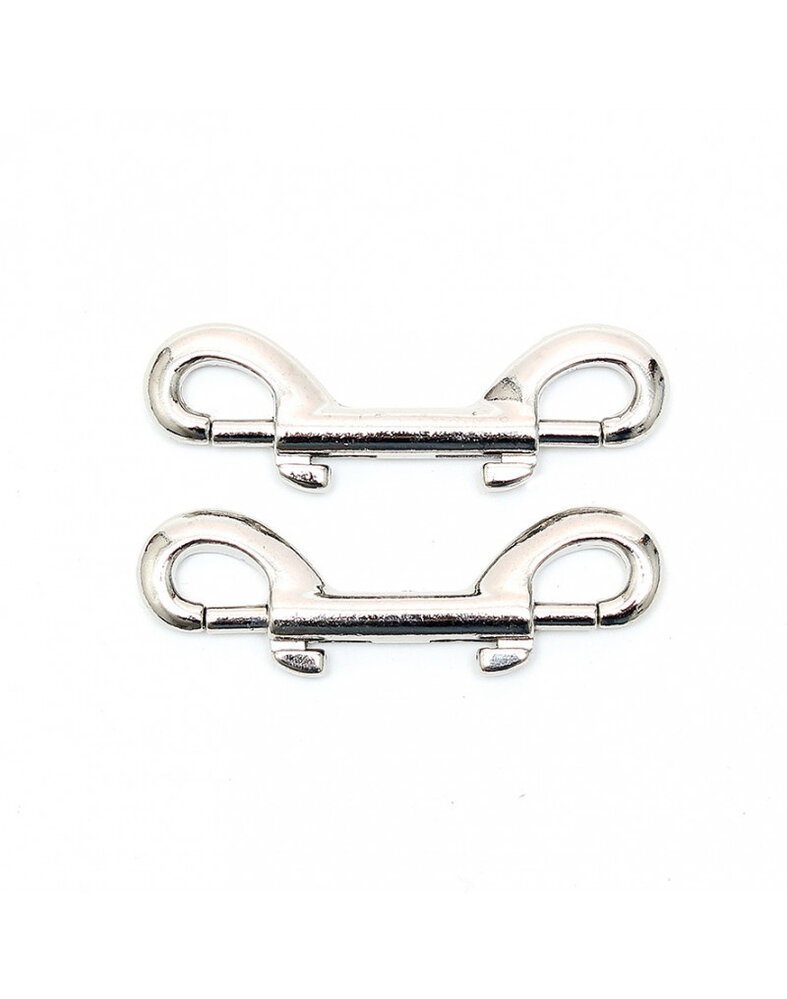 Rimba Bondage Play Rimba Double Musketon Hooks – Silver Pair | For creative bondage games