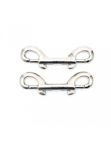 Rimba Bondage Play Rimba Double Musketon Hooks – Silver Pair | For creative bondage games