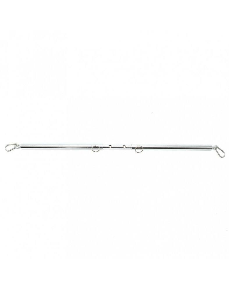 Rimba Bondage Play Rimba Adjustable Bondage Spreader Bar – Silver | With rings & carabiners Rimba Bondage Play Rimba Adjustable Bondage Spreader Bar – Silver | With rings & carabiners