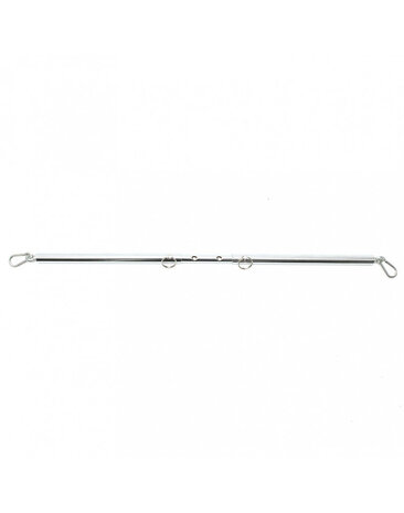 Rimba Bondage Play Verstelbare bondage spreidstang – zilver | Met ringen en karabiners Rimba Bondage Play Verstelbare bondage spreidstang – zilver | Met ringen en karabiners