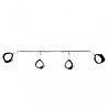 Rimba Bondage Play Bondage-Set mit 4 Fesseln & Metall-Spreizstange – 55–85 cm