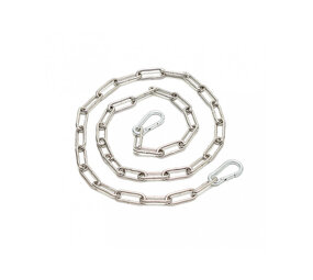 Rimba Bondage Play Ketting, gelast met 2 karabijn haken 200 cm.