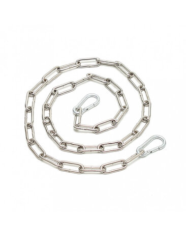 Rimba Bondage Play Rimba bondage chain – 100/200 cm | With carabiner hook, silver Rimba Bondage Play Rimba bondage chain – 100/200 cm | With carabiner hook, silver