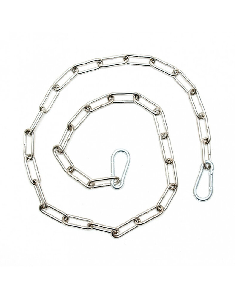 Rimba Bondage Play Bondage-Kette – 100/200 cm | Mit Karabinerhaken, Silber