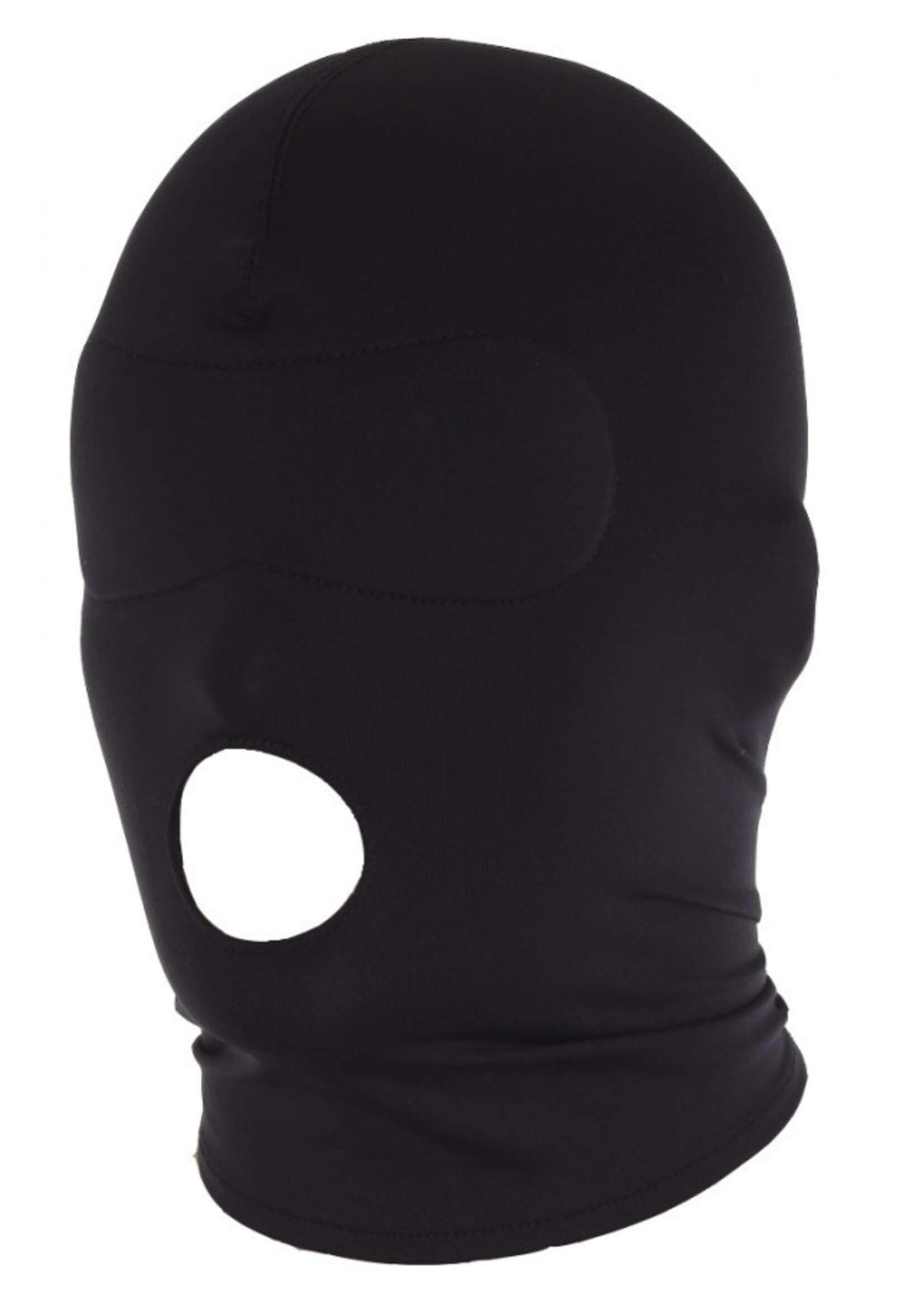 Rimba Bondage Play Rekbaar hoofdmasker – Zwart | Open mond voor spannende fantasieën