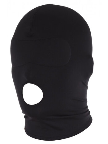 Rimba Bondage Play Masque extensible Rimba – Noir | Bouche ouverte pour des fantasmes torrides