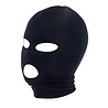 Rimba Bondage Play Rekbaar hoofdmasker – Zwart | Met openingen voor ogen en mond