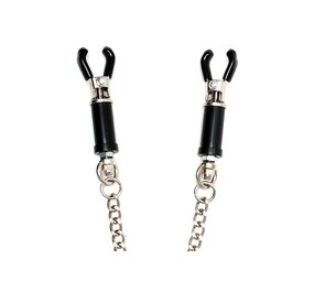 Rimba Bondage Play Nipple clamps with chain Rimba Bondage Play Nipple clamps with chain