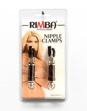 Rimba Bondage Play Borstklemmen – Zilver & Zwart | Intens erotisch spel voor twee