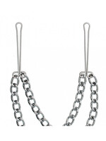 Rimba Bondage Play Tepelklemmen met dubbele ketting
