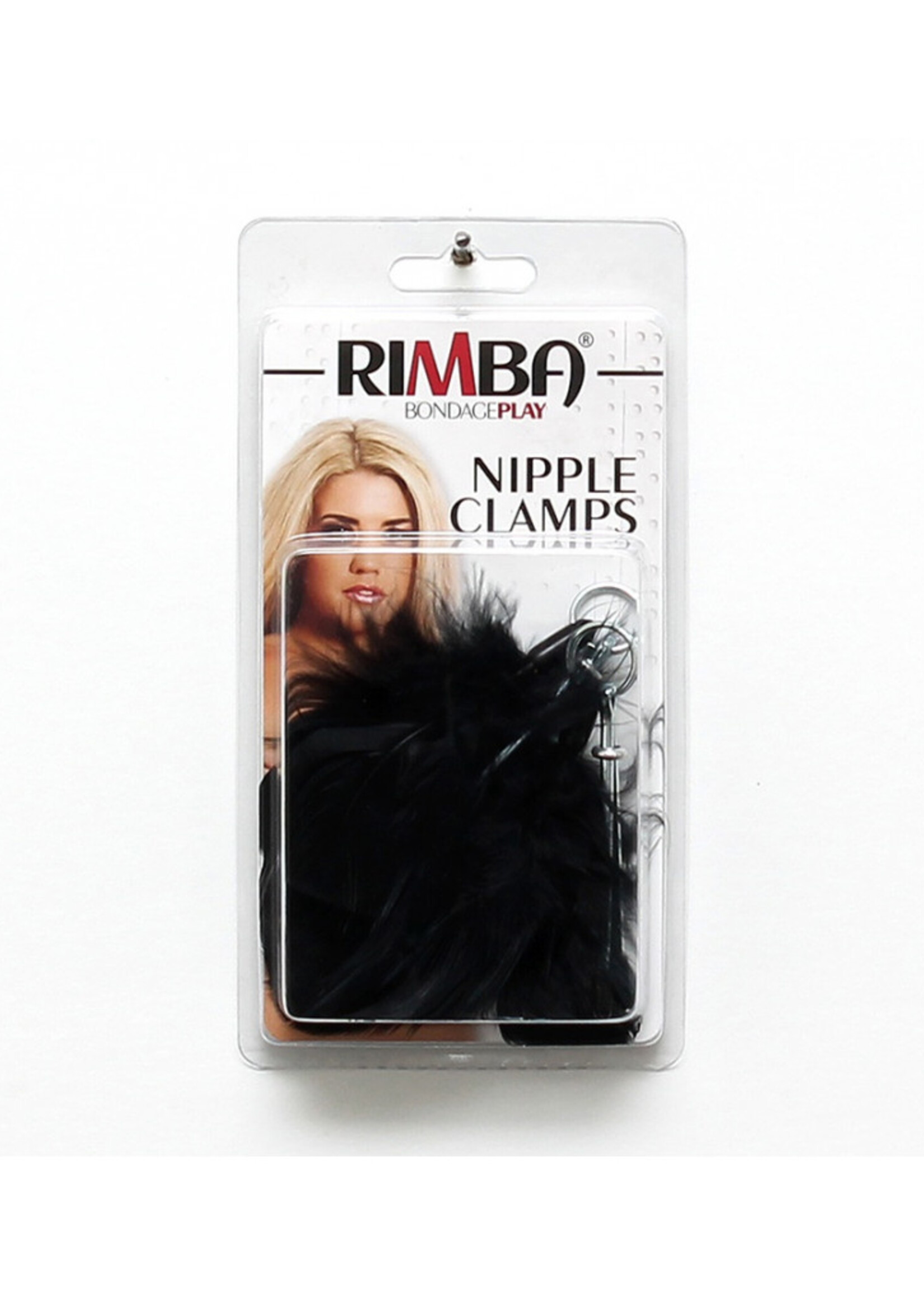 Rimba Bondage Play Pinces à tétons Rimba avec ressort – Noir ou Rouge | Points de stimulation sensuelle