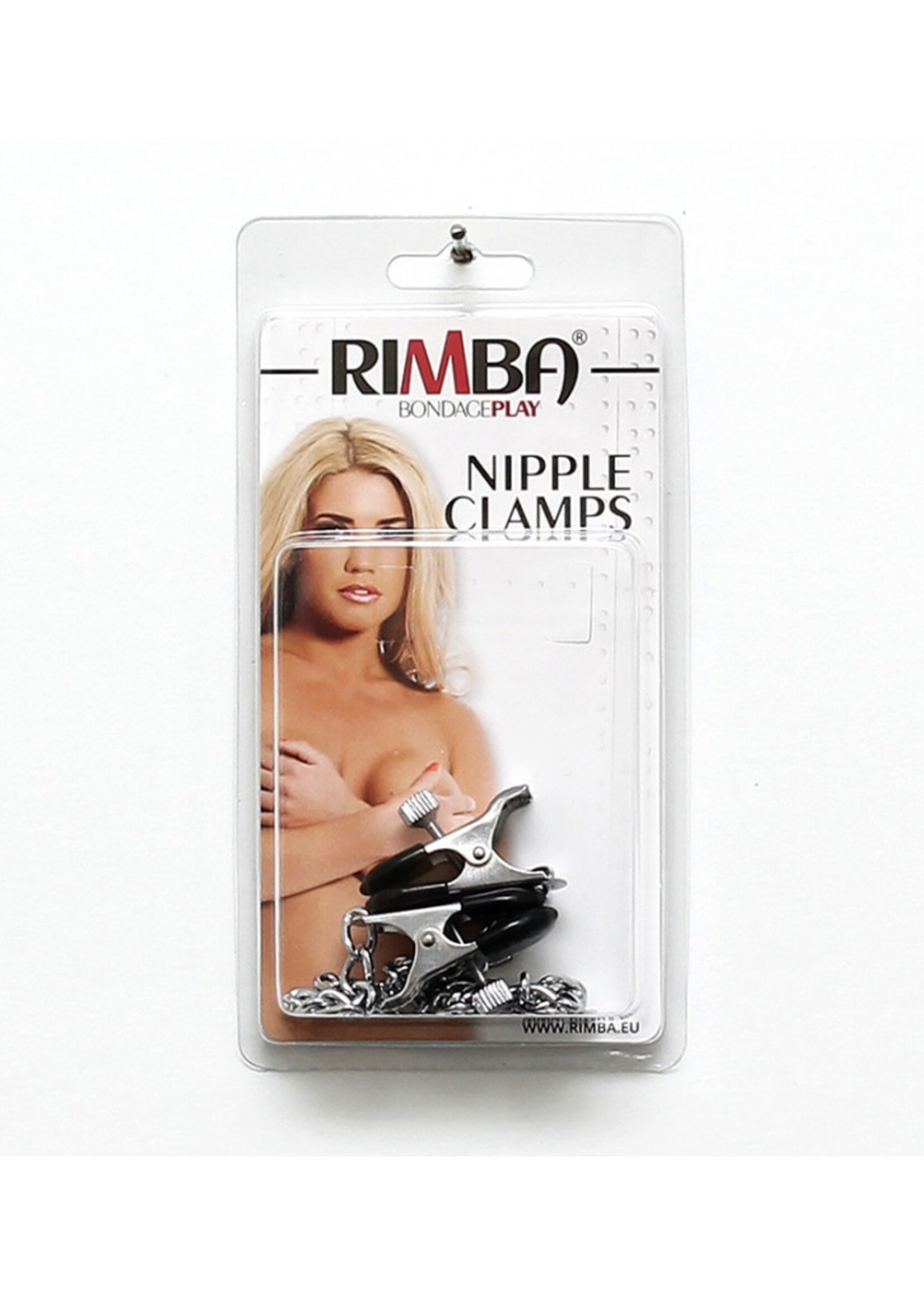 Rimba Bondage Play Verstelbare borstklemmen met ketting | Medium & Large