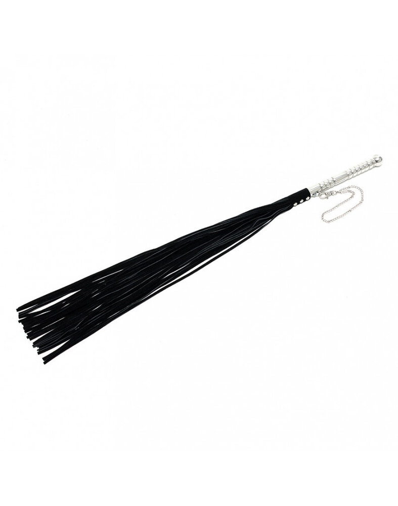 Rimba Bondage Play Suède Flogger – manche en aluminium | Court ou long